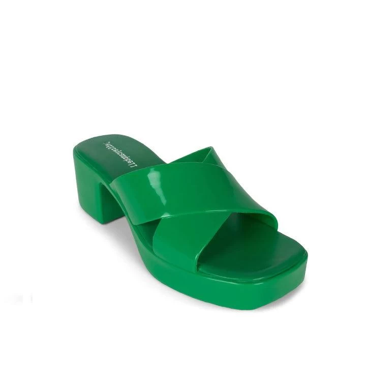 JEFFREY CAMPBELL - BUBBLEGUM GREEN MULES - Image 2