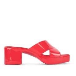 JEFFREY CAMPBELL - BUBBLEGUM RED MULES