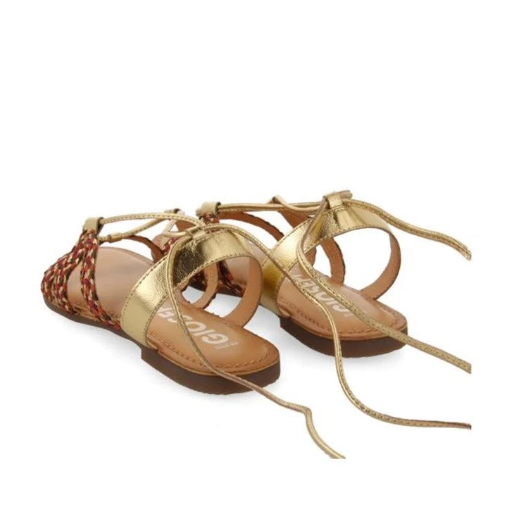 GIOSEPPO DAVAO GOLD BRAIDED SANDALS - Image 3