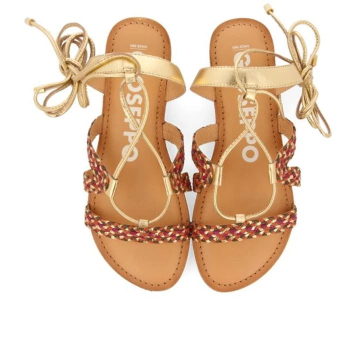 GIOSEPPO DAVAO GOLD BRAIDED SANDALS - Image 2