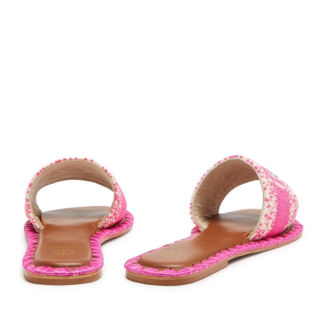 DE SIENA IBIZA BEADED FUSCHIA FLATS - Image 4