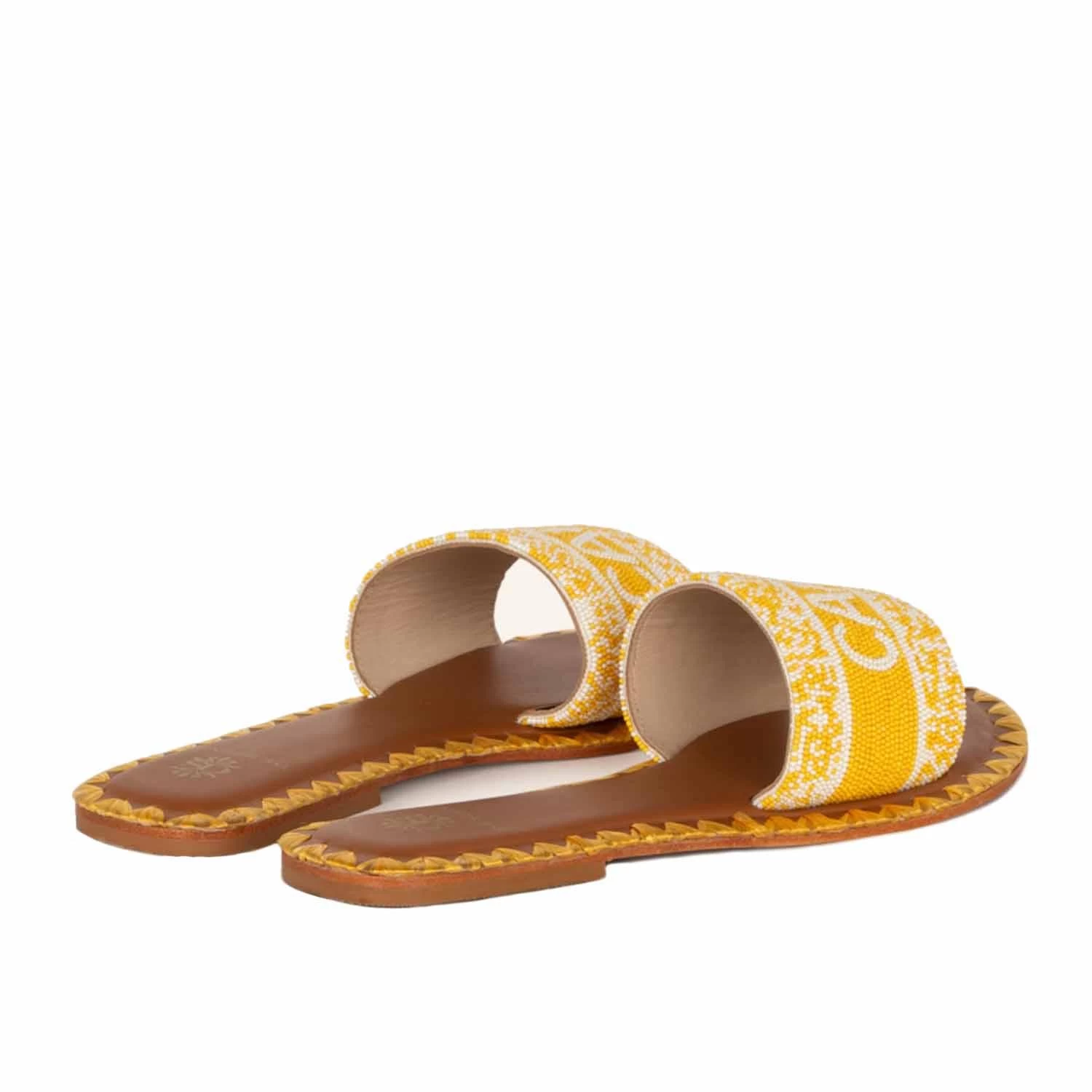 DE SIENA IBIZA BEADED YELLOW FLATS - Image 3