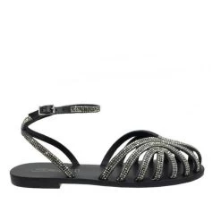 S.PIERO E1-088 BLACK SANDALS