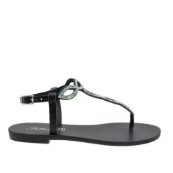 S.PIERO E1-096 BLACK SANDALS