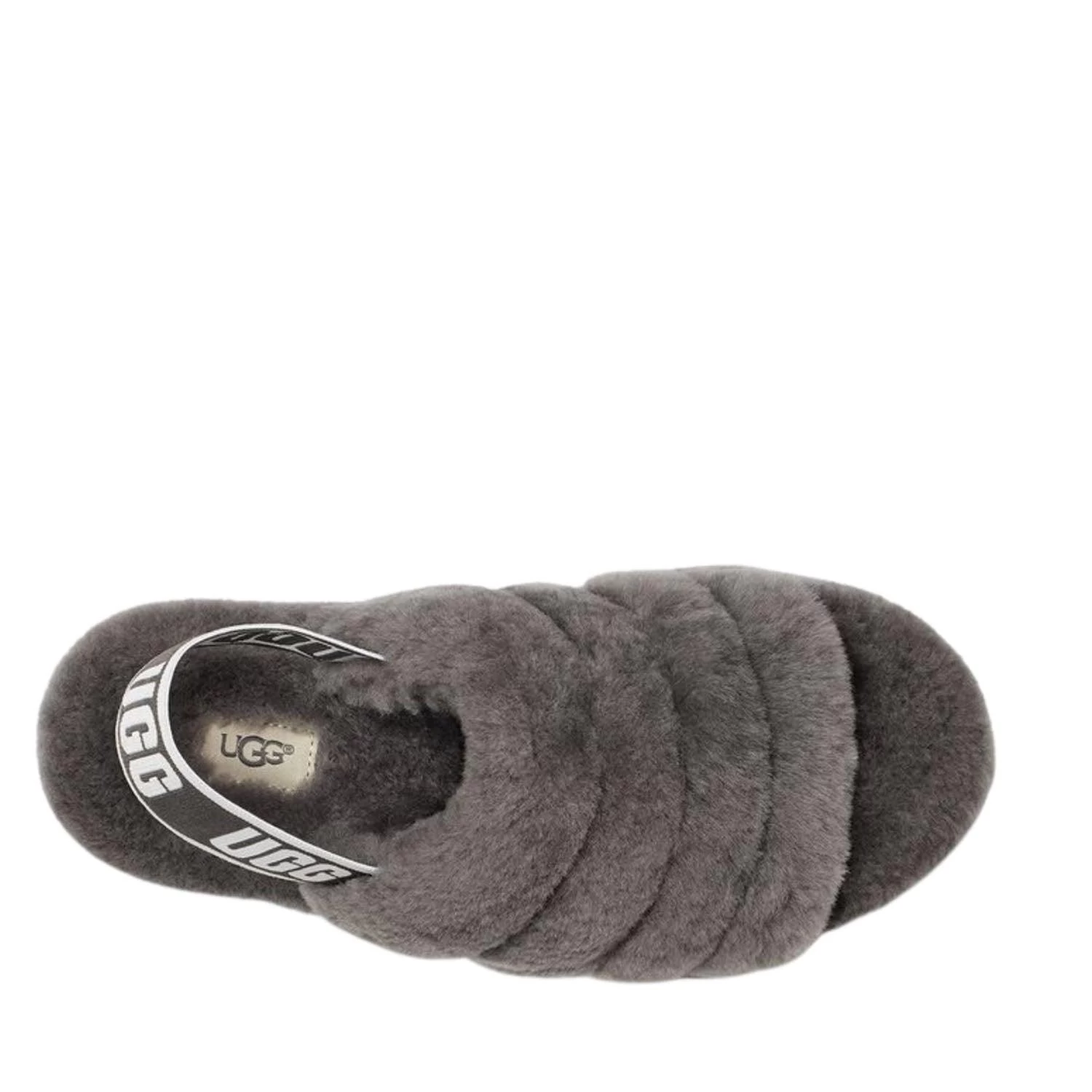 UGG FLUFF YEAH SLIDE CHARCOAL - Image 3