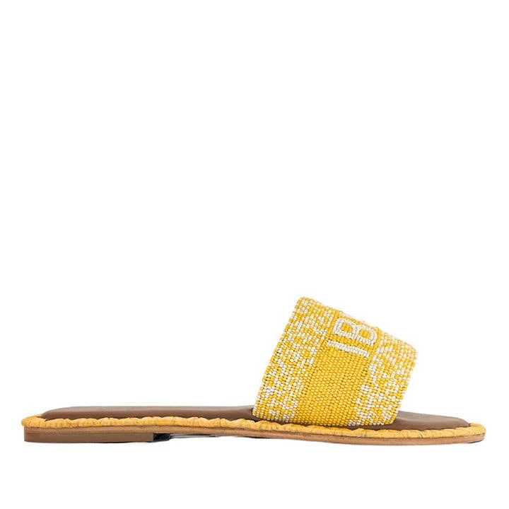 DE SIENA IBIZA BEADED YELLOW FLATS - Image 2