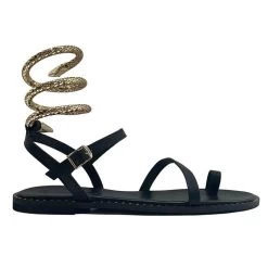 MAKIS KOTRIS K-317 BLACK SANDALS