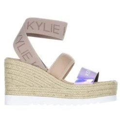 KENDALL + KYLIE PRIM L-SANDAL NUDE HEELS