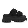 NAKED WOLFE VENICE BLACK ROPE SLIPPERS