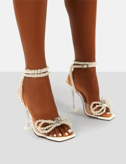 PUBLIC DESIRE - GLIMMER PEARLS HEELS
