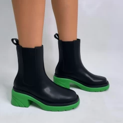 BLACK & GREEN BOOTS