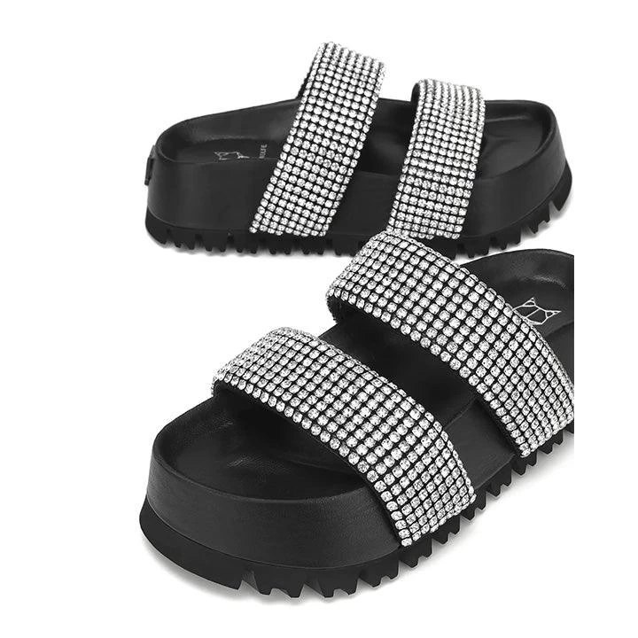 NAKED WOLFE VALENCIA BLACK DIAMOND NYLON SLIPPERS - Image 3