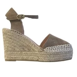MACARENA ALBA130 TAUPE WEDGES