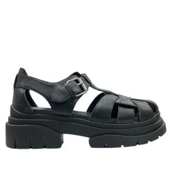 ASH BLACK GEMINI SANDALS