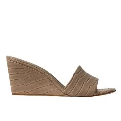 JEFFREY CAMPBELL - APPETIT BEIGE CROCO HEELS