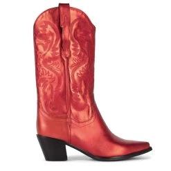 JEFFREY CAMPBELL METALLIC RED DAGGET