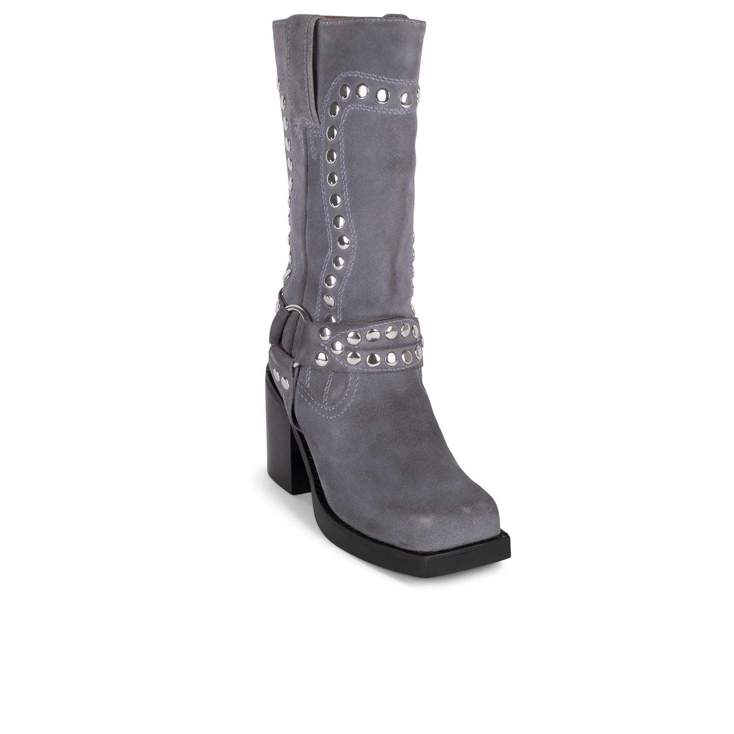 JEFFREY CAMPBELL - DUSTY BLUE SUEDE SILVER - Image 2