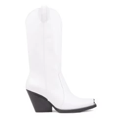 Jeffrey Campbell OVERKILL WHITE WESTERN BOOTS