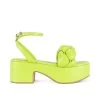 JEFFREY CAMPBELL BRAIDED PLATFORM SANDAL GREEN