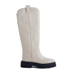 Jeffrey Campbell NIGHT-RIDE IVORY BOOTS