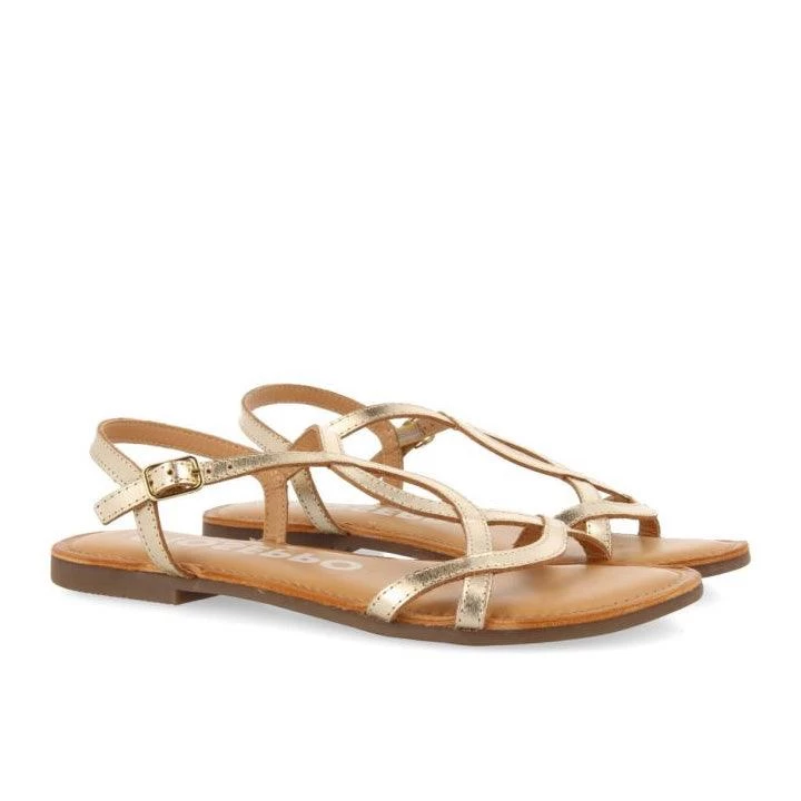 GIOSEPPO LAMIM GOLD SANDALS - Image 3