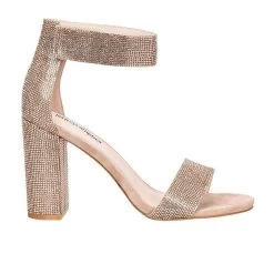 JEFFREY CAMPBELL - CHAMPAGNE GLITTER HEELS