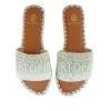 DE SIENA PORTOFINO BEADS SKY BLUE FLATS