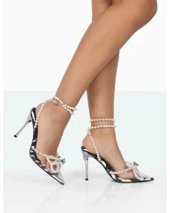PUBLIC DESIRE - JESSIE ZEBRA HEELS