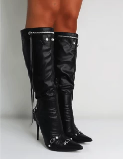 PUBLIC DESIRE - CARDI - BLACK PU