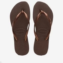 HAVAIANAS DARK BROWN METAL