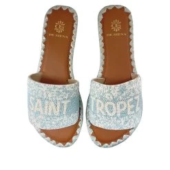 DE SIENA SAINT TROPEZ BEADS SKYBLUE FLATS