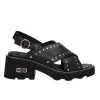 CULT GRACE 3705 BLACK STUDDS SANDALS