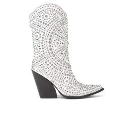 JEFFREY CAMPBELL STUDLEY WHITE SILVER