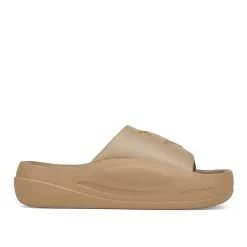 NAKED WOLFE TIDAL DARK BEIGE SLIDES