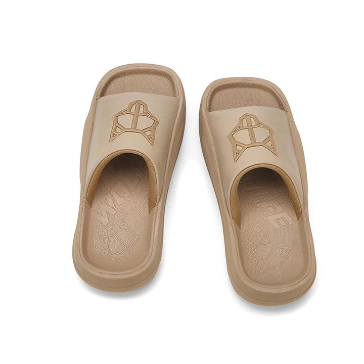 NAKED WOLFE TIDAL DARK BEIGE SLIDES - Image 3