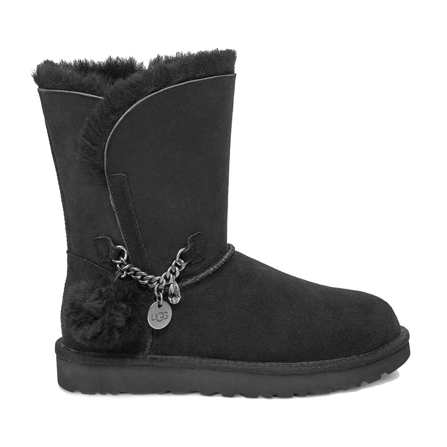 UGG CLASSIC MINI CHARMS BOOT BLACK