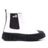 LOVE MOSCHINO LOGO-PRINT SLIP-ON BOOTS